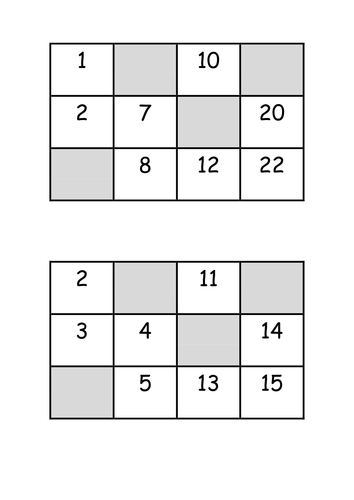 Perimeter Area and Volume Bingo Game