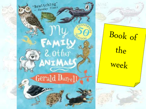 Book Display: My Family And Other Animals.