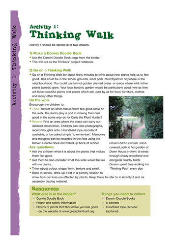 Thinking Walk for 7-8 year-olds