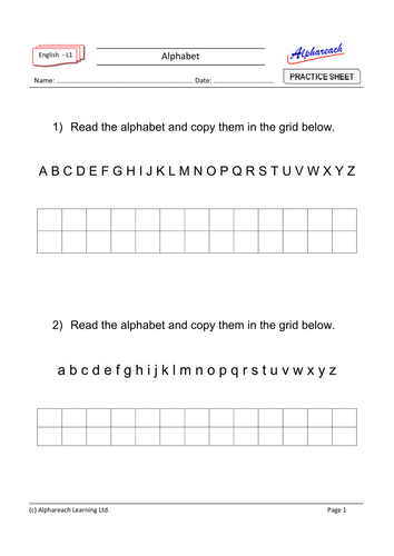 English Alphabet | Teaching Resources