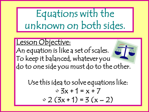 Balancing Equations