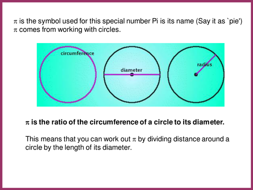 Area and Circumference of a Circle