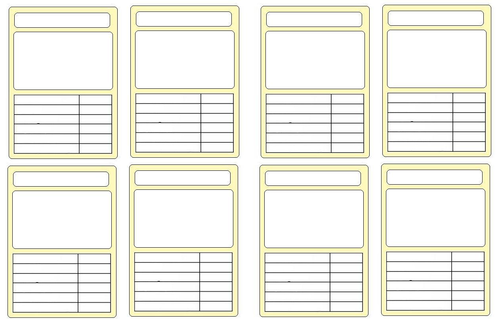 Printable Blank Top Trumps Template