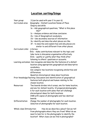 Teachers TV:Primary Geography: Overseas Localities
