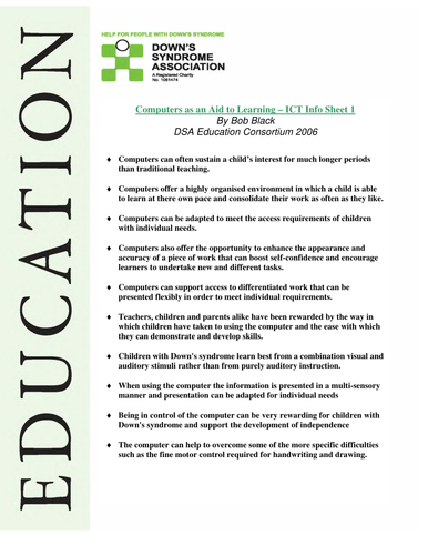 Computers as an aid to learning