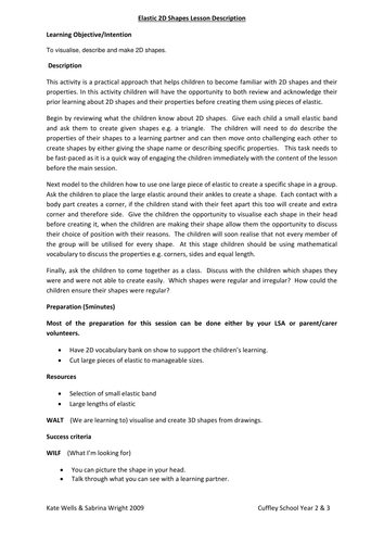 Teachers TV: Primary Maths - Shape and Space