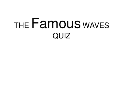 Simple wave digrams and questions