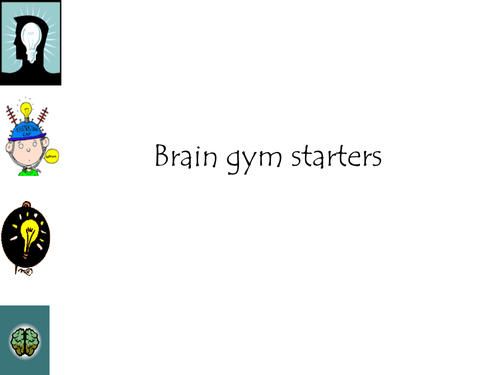 thinking warm up/ brain gym amended  hm