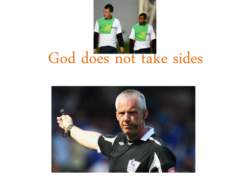 God does not take sides