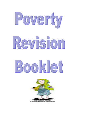 Poverty unit revision booklet