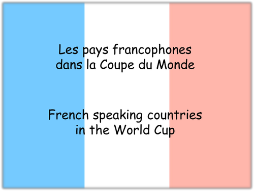French speaking countries in the World Cup 2010