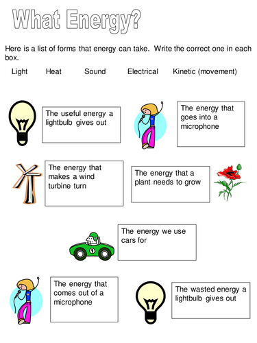What energy? | Teaching Resources