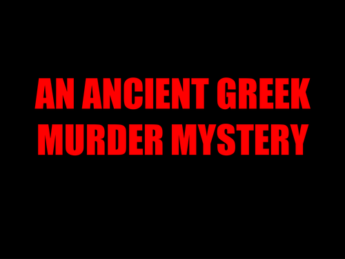 Ancient Greece Murder Mystery