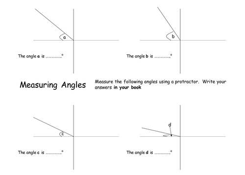 Measuring angles | Teaching Resources