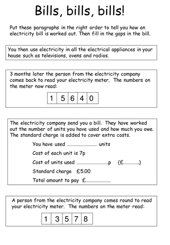 Math Worksheet Electric Meter Reading Worksheet