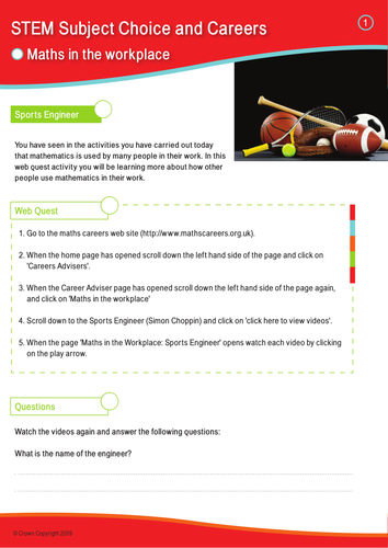 Teachers TV: Maths in the workplace