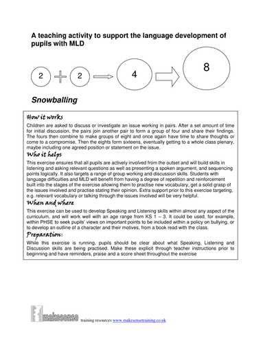 MLD teaching activity