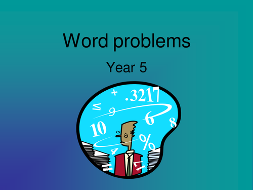 Add and subtract word problems Y5