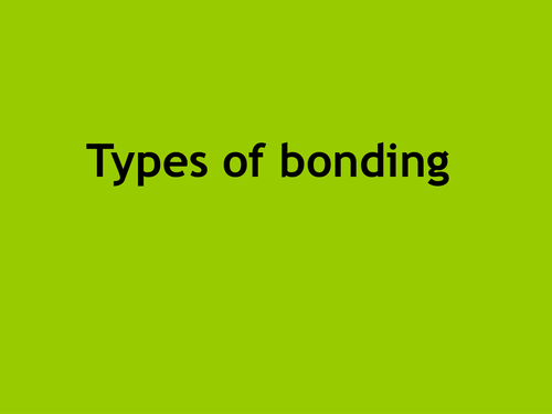 Types of bonding
