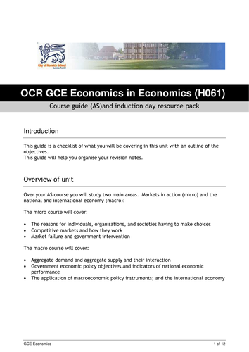 Economics, ks4, ks5, business and economics