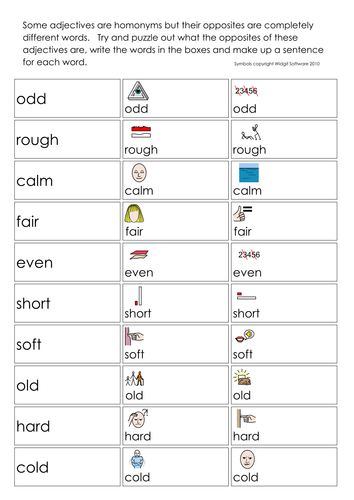 Homophones, homonyms, homographs (illus.)