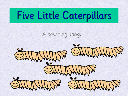 Five Little Caterpillars Animation