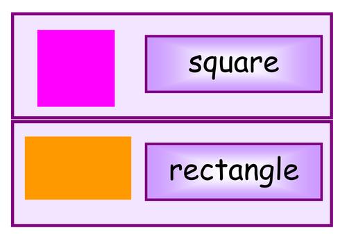 2D / 3D shape names display