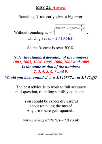 Spot the Errors: standard deviation misconceptions