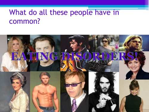 PSHE Eating Disorders - Anorexia