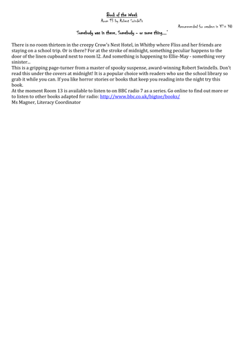 review of room 13  hm