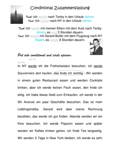 my ideal holiday - conditional