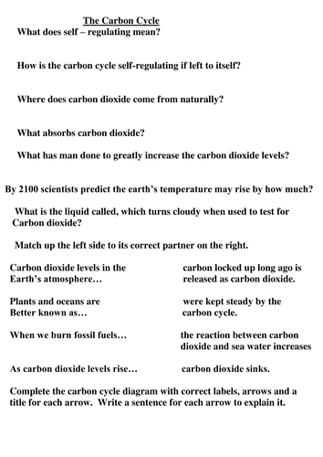 carbon-cycle-worksheet-questions-match-up-activity-teaching-resources