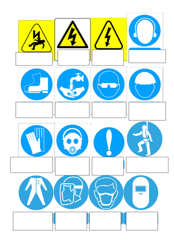 Health and safety signs and symbols | Teaching Resources