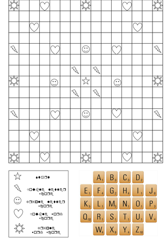 Blank Scrabble Template