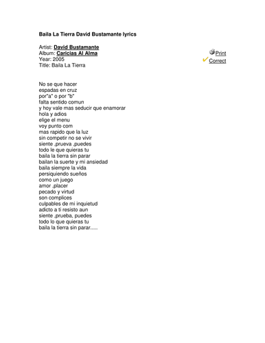 David Bustamante Baila la tierra