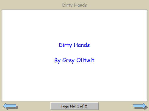 Social Stories - Dirty Hands