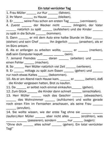 Perfect Tense Practice
