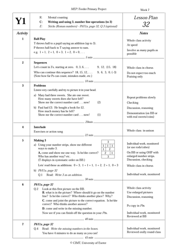 Lessons on writing and using 3, operations.