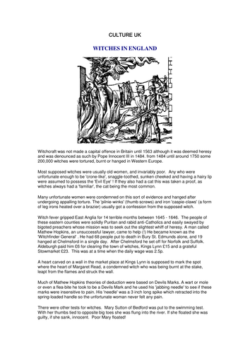 background on witches in the uk  hm