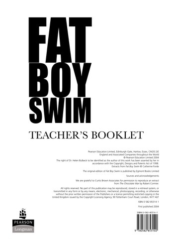 notes on fat boy swim  hm
