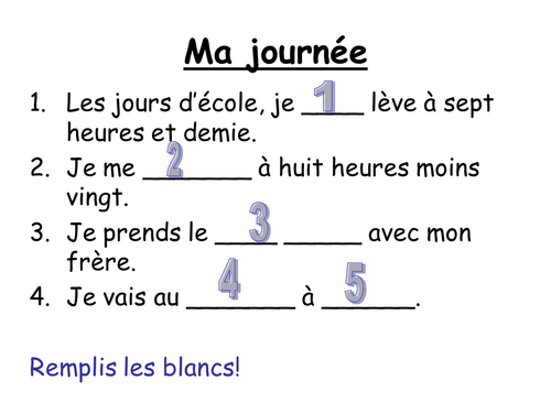 Daily Routine tense manipulation