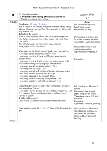 Counting to 5, lesson 17
