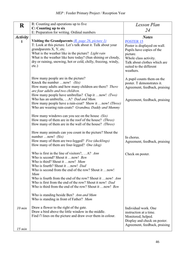 Counting to 6, lesson 2