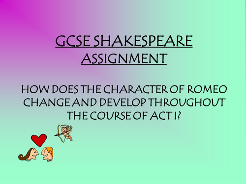 Romeo and Juliet act 1 character essay  hm