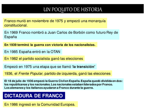 Un poquito de historia