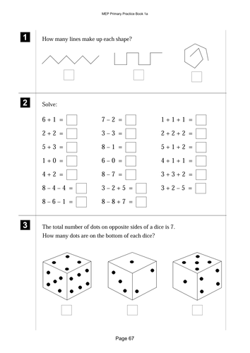 Counting from 0 to 8