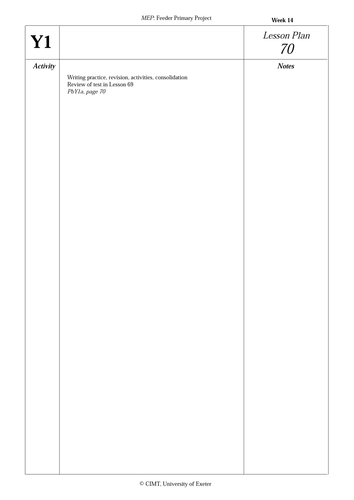 Revision lesson to consolidate numbers 0-9.