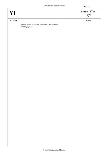 Revision on the number 9.