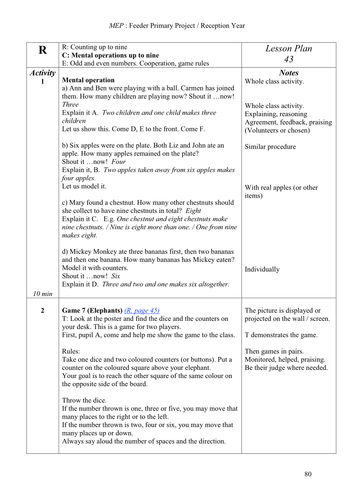 Counting to 9, lesson 5