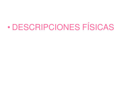 Descripciones